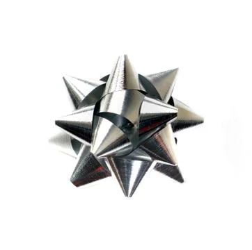 Silver paper star Stock Photos
