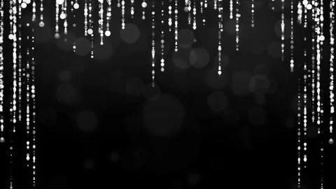 Silver Particle frame border particles Silver bokeh event awards trailer tit Stock Footage 287064568