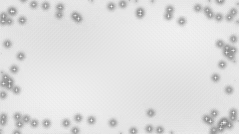 Silver particles frame glittering animation on transparent background. Stock Footage 311368222