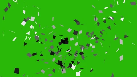 Silver Party Popper Explosion with Vibrant Confetti on Black Background Vídeos de archivo 333626603