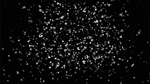 Silver Party Popper Explosion with Vibrant Confetti on Black Background Vídeos de archivo 333642555