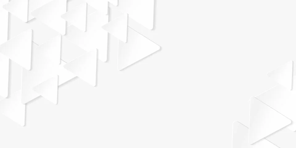 Silver pattern with triangle shadow. Abstract geometric background with space to Stock Illustration