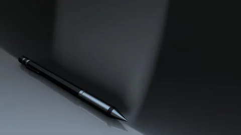 Silver pen イラスト素材