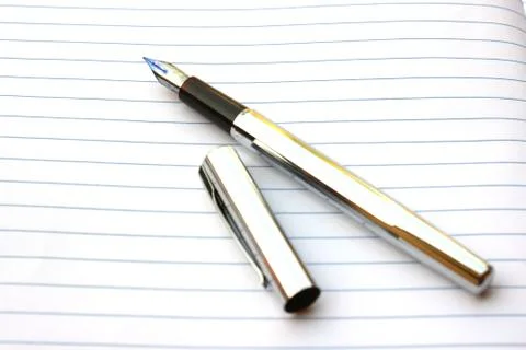 Silver pen Stock Photos