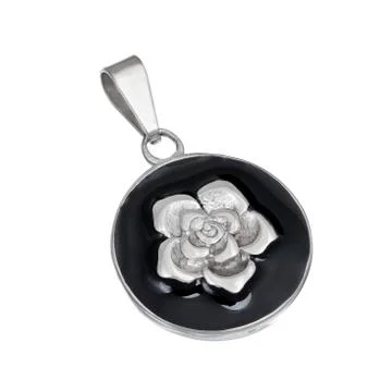 Silver pendant Stock Photos
