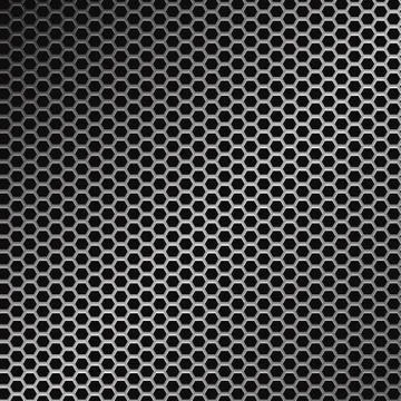 Silver perforated iron with white reflections - Vector Stock Photos