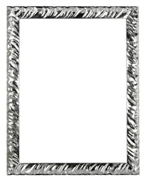 Silver picture frame Stock Photos