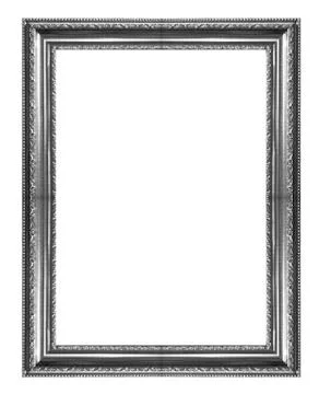Silver picture  frame Stock Photos