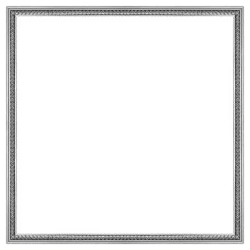 Silver picture frame Stock Photos