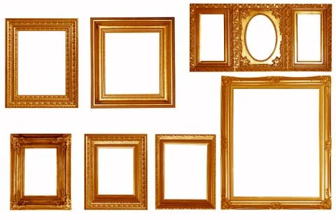 Silver picture frame Stock Photos