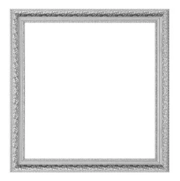 Silver picture frame Stock Photos