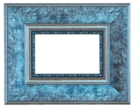 Silver picture frame Foto stock
