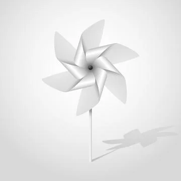 Silver pinwheel Stock Illustration