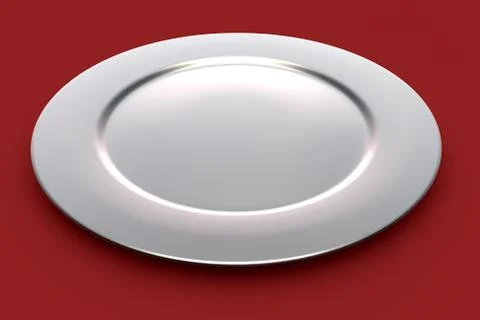 Silver plate Stock-Illustration