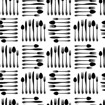 Silver plate seamless pattern Stock Illustration