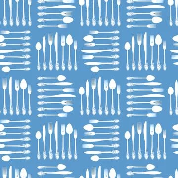 Silver plate seamless pattern Illustrazione stock