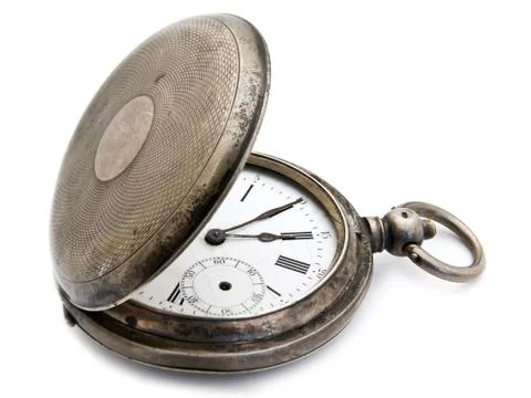Silver Pocket Watch Stock Photos