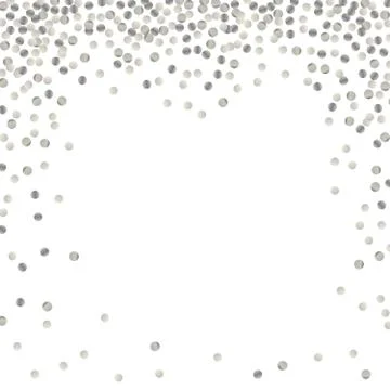 Silver polka dot Stock Illustration