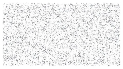 Silver polka dot small confetti on white background Stock Illustration