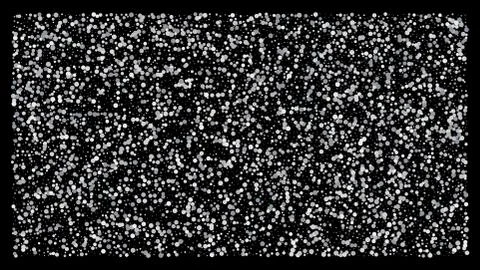 Silver polka dot small confetti on black background Stock Illustration