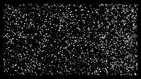 Silver polka dot small confetti on black background Stock Illustration