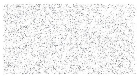 Silver polka dot small confetti on white background Stock-Illustration