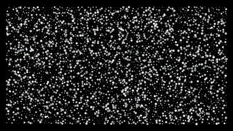 Silver polka dot small confetti on black background Stock-Illustration