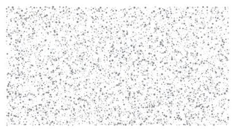 Silver polka dot small confetti on white background Stock Illustration