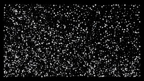 Silver polka dot small confetti on black background Stock Illustration
