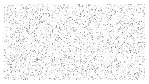 Silver polka dot small confetti on white background Stock-Illustration