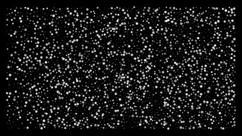 Silver polka dot small confetti on black background Stock Illustration