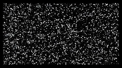 Silver polka dot small confetti on black background Stock Illustration