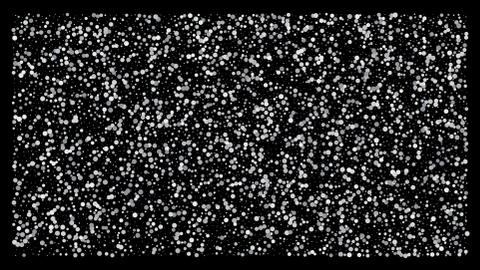 Silver polka dot small confetti on black background Stock Illustration