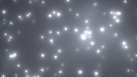 Silver Pollen Stream Particle Abstract Background, Seamless Loop 4K 動画素材 338405905