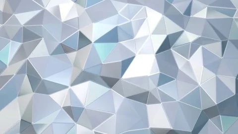 Silver polygon waves background Stock Footage 72120979