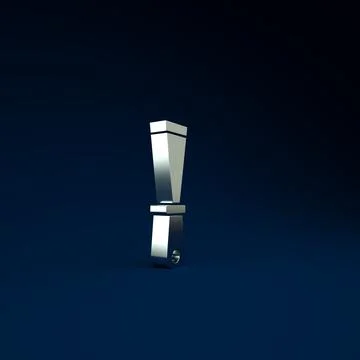 Silver Putty knife icon isolated on blue background. Spatula repair tool. Spa Stock Illustration