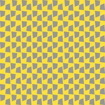Silver quadrangles on a yellow background. Stock Illustration