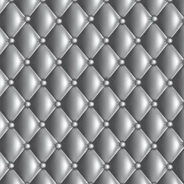 Silver quilted texture Stock Illustration