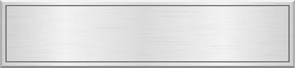 A silver rectangular plate with a subtle brushed metal texture and a dark t.. Stock-Illustration