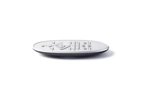 Silver remote on white background Stock Photos