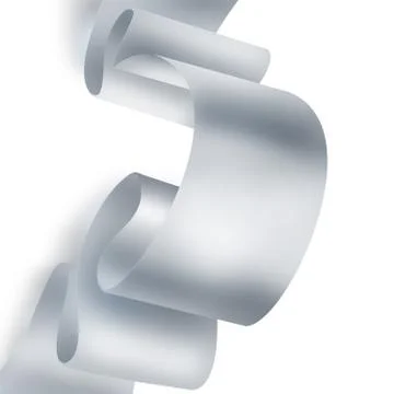 Silver ribbon Stock Illustration