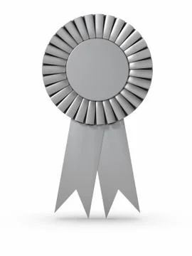 Silver ribbon Stock Illustration