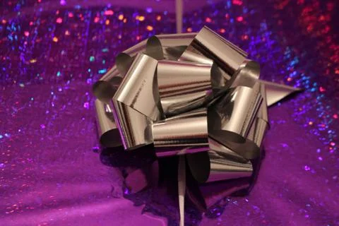 Silver ribbon Stock Photos