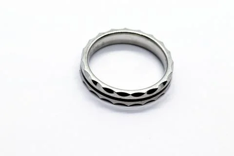 Silver ring design Stock Photos