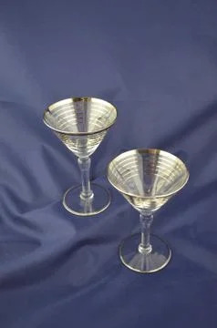 Silver Ringed Barware Stock Photos