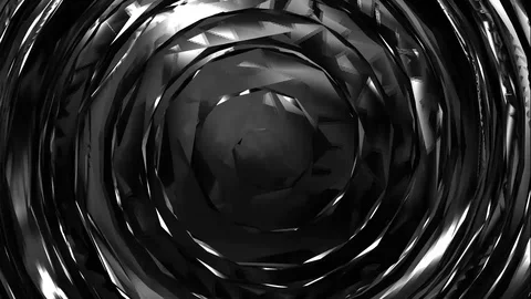 Silver Rotating Metallic Background Video Stock Footage 119955798