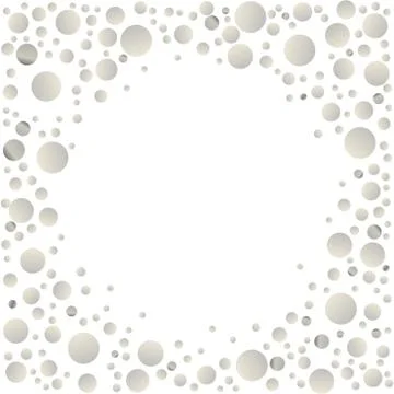 Silver round dots Stock Illustration