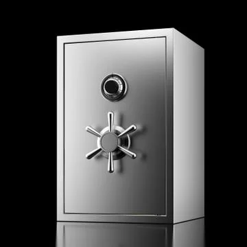 Silver safe 库存插图