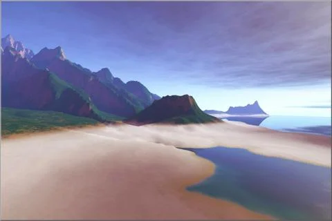 Silver sands Stock Illustration