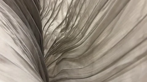 Silver Satin Fabric Canyon-Like Push-In Shot Vídeos de archivo 333130729